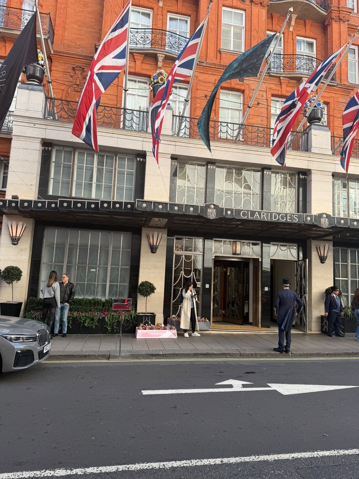 Arriving at Claridge’s