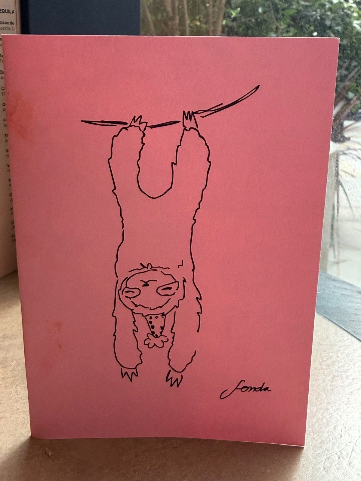 The illustrated menu cover