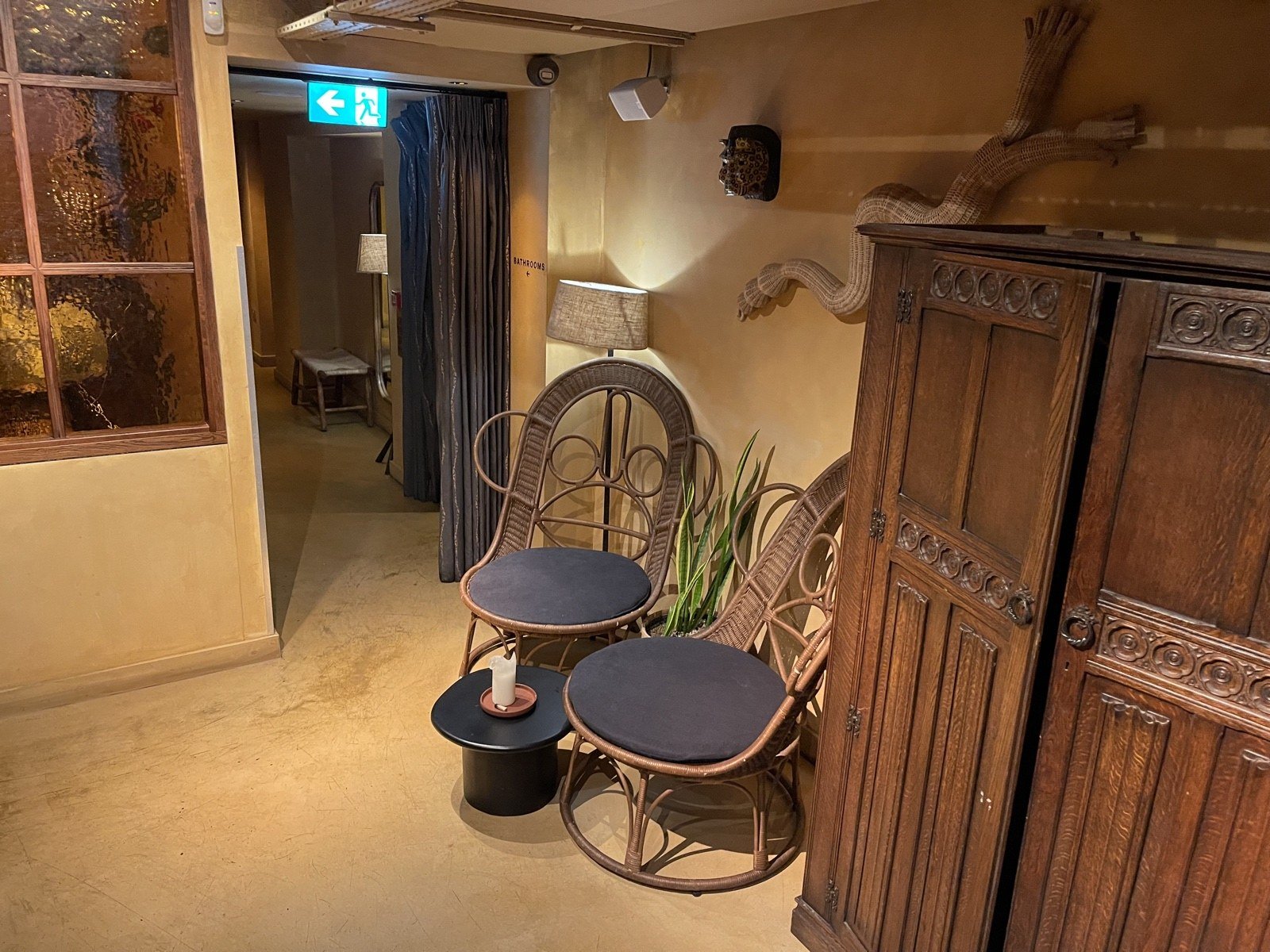 A quiet corner downstairs