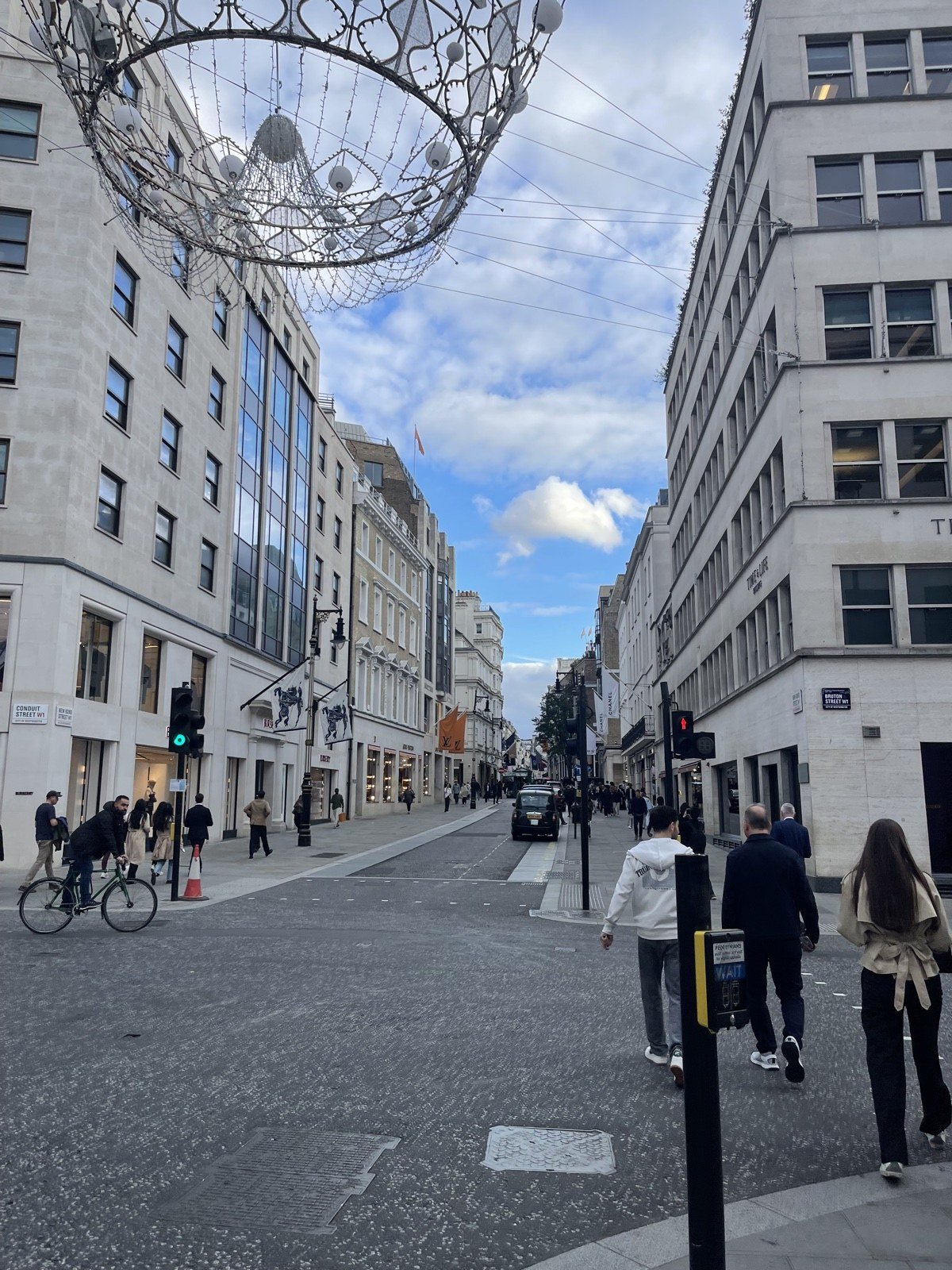Looking along Regent Street