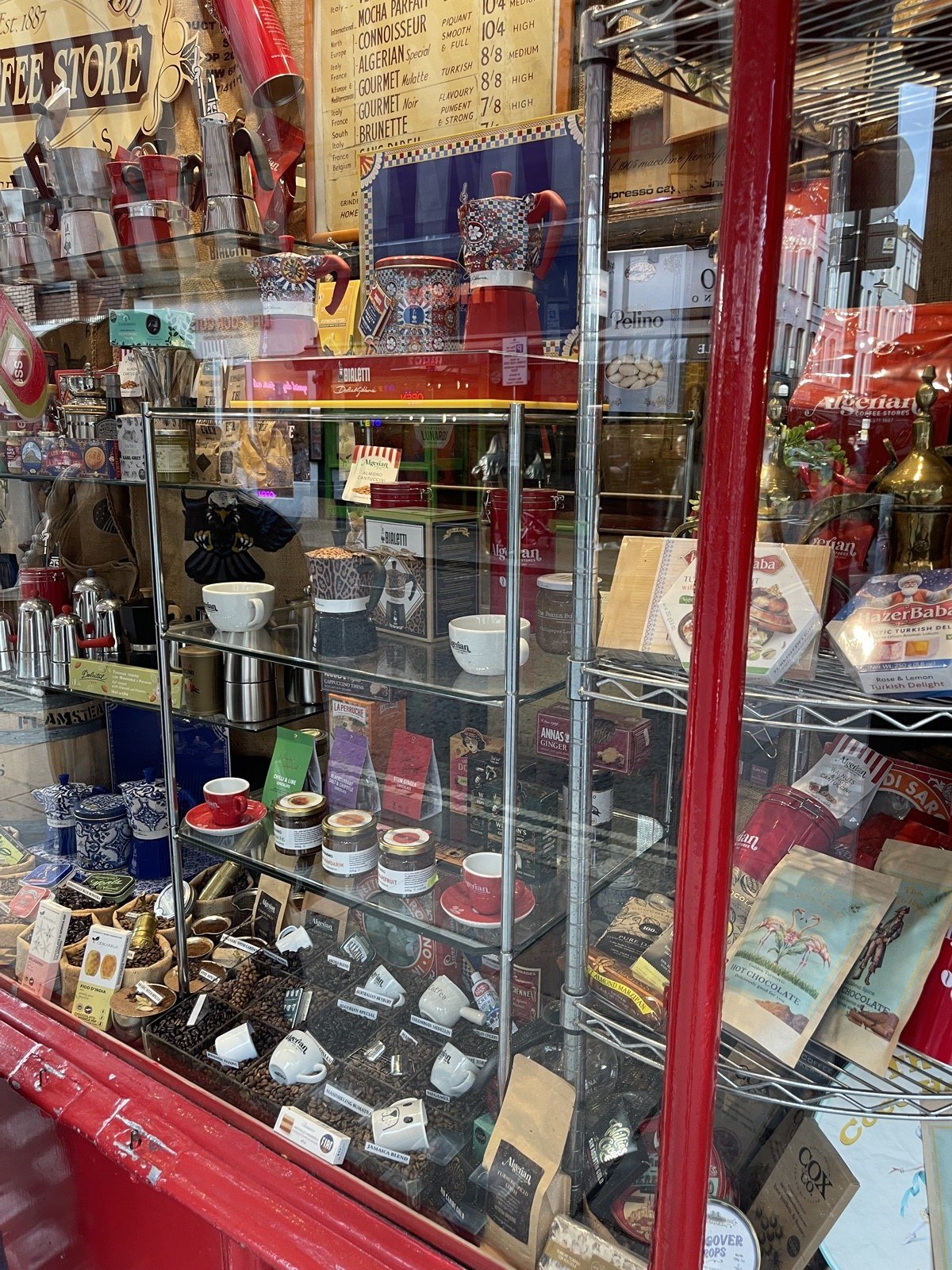 The coffee shop window