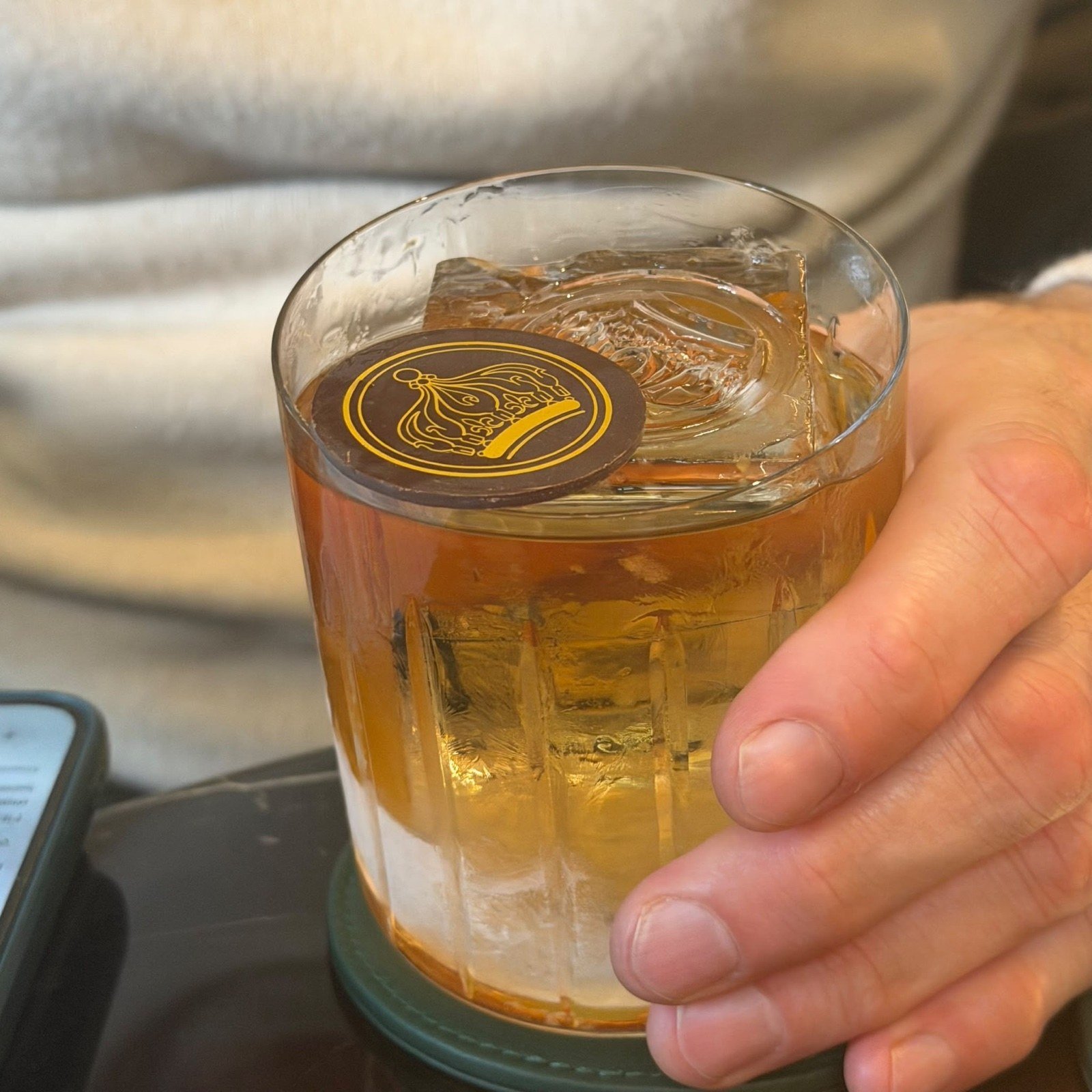 An Old Fashioned with Café Royal details