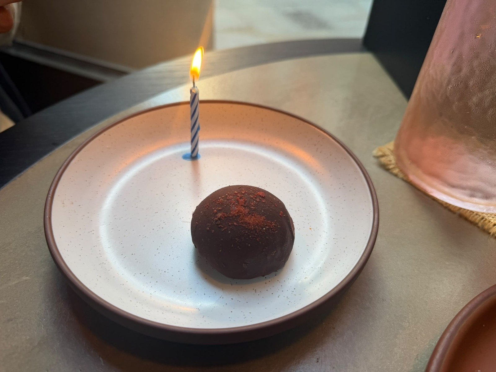 A birthday candle
