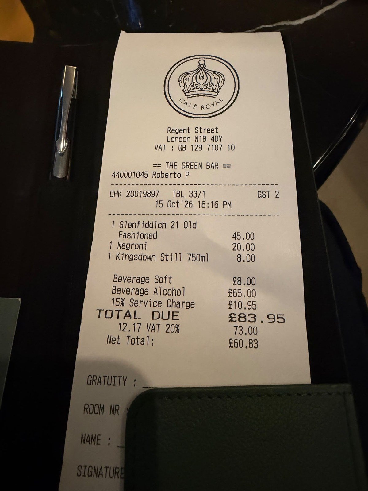 Our Green Bar bill